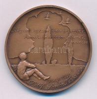 Lapis András (1942- ) 1994. "Petőfi útja 6. / MÉE Kiskőrös" kétoldalas bronz emlékérem T:AU patina Adamo KK8