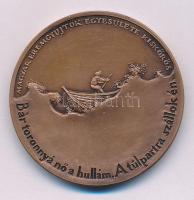 Lapis András (1942- ) 1994. "Petőfi útja 6. / MÉE Kiskőrös" kétoldalas bronz emlékérem T:A...