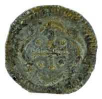 1116-1131. Denár Ag "II. István" (0,30g) T:XF patina Hungary 1116-1131. Denar Ag "Stephen II" (0,30g) C:XF patina Huszár: 84., Unger I.: 39.