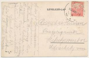 1918 Zajzon, Zaizon-fürdő, Zajzonfürdő, Baile Zizin; Fő úti részlet / main street (EK)