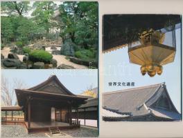 Japán Nishi Hongwanji Temple 9 db modern képeslap tokban
