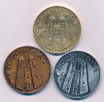 Szabolcs Péter (1942-) 1987. "MÉE Zala Megyei Szervezete / Türje 800 éves" (3x) ezüstpatin...