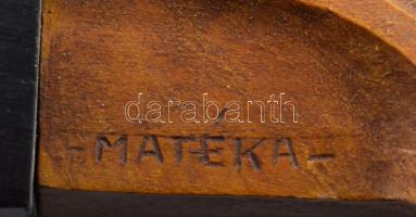 Matéka Sándor (1890-1971): Beethoven mellszobra, jelzett, m: 16 cm