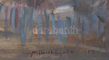 Mikus Gyula (1905 - 1996): Tavasz Becén. (Balaton, Becehegy) Olaj, farost. Jelzett. Üvegezett keretb...