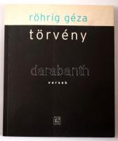Röhrig Géza: Törvény. A szerző, Röhrig Géza (1967-) Kossuth-díjas színész (Oscar-díjas Saul fia címs...