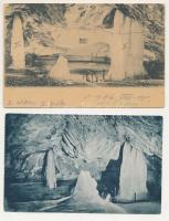 Dobsina, Dobschau - 5 db RÉGI képeslap: Jégbarlang / 5 pre-1945 postcards: ice cave