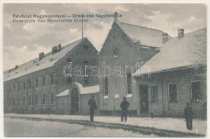 Nagykomlós, Comlosu Mare; Herzoglich San Marco'sches Kloster / San Marco hercegnő-féle leánynevelő intézet és zárda télen / girls school and nunnery in winter (EK)