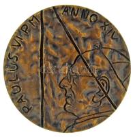 Vatikán 1976. "Paulus VI P M Anno XIV / In Christi Amore Justitia et Pax (VI. Pál uralkodásának 14. évében / A béke és az igazság Krisztus szeretetében van)" bronz emlékérem eredeti tokban (44mm) T:UNC Vatican 1976. "Paulus VI P M Anno XIV / In Christi Amore Justitia et Pax (In the 14th year of the reign of Paul VI / The peace and justice are in the love of Christ)" bronze commemorative medal in original case (44mm) C:UNC