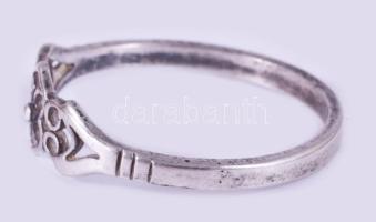 Ezüst (Ag) gyűrű, jelzett, m: 53, 1g