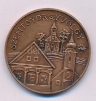 Szabolcs Péter (1942-) 1992. "Szentgyörgyvölgy / Falumegújítási és faluképvédelmi nap" bronz kétoldalas emlékérem T:AU patina
