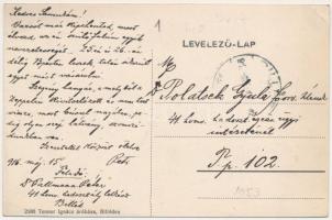 1916 Billéd, Biled; Trombitás szálloda. Tenner Ignác kiadása / hotel (EK)