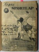 1946 A Képes Sportlap teljes évfolyama: I. évf. 1-25. sz., 1946. júl. 16. - dec. 31., benne a fiatal Puskás Ferenccel, valamint egyéb érdekes hírekkel és képekkel. Félvászon-kötésben.