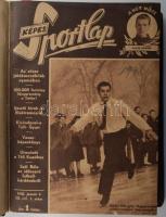 1948 Képes Sportlap III. évf. 1-41. sz., 1948. jan. 6. - szept. 28. (nem teljes évfolyam), benne érdekes hírekkel és képekkel (Puskás Ferenc, Hidegkuti Nándor, Szusza Ferenc és mások). Félvászon-kötésben.