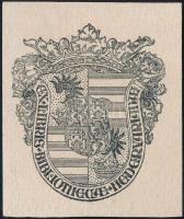 ca 1903 ifj. Richter Aladár (1898-1950): Ex libris Bobliothecae Hedervarianae. Rézmetszet 8,5x7 cm