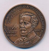 Rajki László (1939-) 1988. "MÉE Orosháza / Eötvös József" kétoldalas bronz emlékérem (42,5...