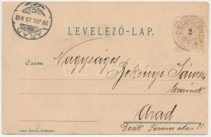 1899 Tusnádfürdő, Baile Tusnad; Csíkvármegye, Szent Anna-tó. Az Erdélyi Kárpát Egyesület kiadása / L...