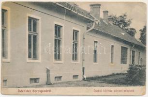 Borosjenő, Borosineu, Ineu; Járási kórház udvari részlete / hospital's courtyard (r)