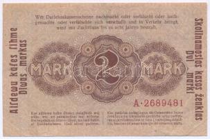 Német Birodalom / I. világháború / Keleti Főparancsnokság / Kowno (Kaunas) 1918. 2M "Darlehnska...