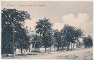 Borosjenő, Borosineu, Ineu; Takarékpénztár, utca részlettel / savings bank, street view (EK)