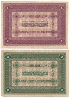 Olaszország 1918. Velence / Osztrák-magyar megszállás 1L + 2L T:F szép papír
Italy 1918. Venice / A...