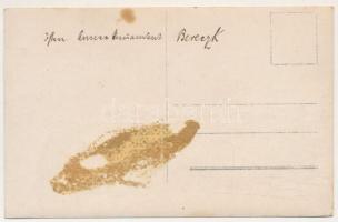 Bereck, Bereczk, Bretcu; utca osztrák-magyar katonákkal az első világháború idején / WWI K.u.K. mili...