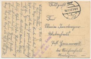 1917 Bereck, Bereczk, Bretcu; utca, templom, osztrák-magyar katonák / WWI K.u.K. military, street wi...