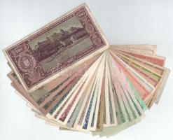 30db-os vegyes, különböző Korona, Pengő, Forint bankjegy tétel, közte 1930. 20P T:VF-VG