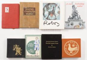 Vegyes minikönyv tétel, 8 db