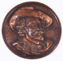 Petrus Paulus Rubens. Nagyméretű domborított réz falidísz, d: 52 cm