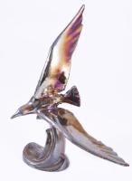 Vas sirály asztaldísz, m: 22,5 cm