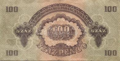 1944. "V. H." 2P, 5P (2x), 20P (4x) közte erős sorszám nyomási eltolódással!, 50P, 100P T:...