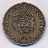 Bognár György (1944-) 1991. "MÉE Gyöngyösi Csoport - Aradi Vértanúk / Láhner György" kétol...