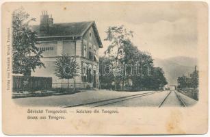 Teregova, Terregova; vasútállomás. Dominik Wegel kiadása / railway station (fl)