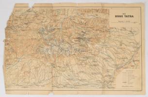 Die Hohe Tatra, A Magas Tátra térképe, Berlin, Albert Goldsmith, Berlin, L. Kraatz, 32x48 cm