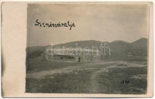 1940 Szinérváralja, Seini; betonbunker, hátoldalán aláírásokkal / WWII concrete bunker, with signatures on the background. photo (fl)