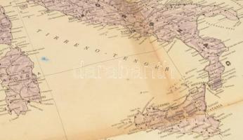 cca 1942 Északnyugat-Afrika és a Földközi-tenger nyugati része,1:3,400.000, Bp., M. Kir. Térképészet...