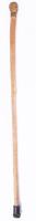 Fa sétapálca tömör bronz fej fogóval, h: 93 cm