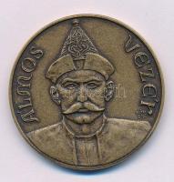 Tóth Sándor (1933-) 1992. "A hét vezér sorozat - Álmos vezér / MÉE Szabolcs-Szatmár-Bereg Megye" kétoldalas bronz emlékérem (42,5mm) T:AU patina Adamo NH14