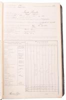 1900-1910 Borsodi Bányatársulat Fiúiskola Rudobányán Előmeneteli és mulasztási napló, "Rudobány...