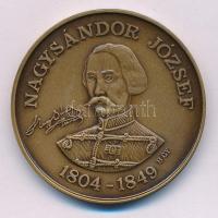 Bognár György (1944-) 1987. "Nagysándor József 1804-1849 / Az Aradi Vértanúk emlékére - MÉE Gyöngyösi Csoport" kétoldalas bronz emlékérem (42,5mm) T:AU Adamo GS5