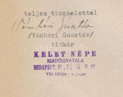 1942 Bp., Vámbéri Gusztáv történelemtanár, a Rákospalotai Múzeum első igazgatója, a Kelet Népe titká...