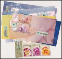 2006-2008 Üdvözlettel bélyegem - Virágok, Rózsák és Kék ívsarki összefüggések + Üdvözlettel és Helló bélyegem ívsarki sor