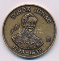 Bognár György (1944-) 1994. "MÉE Gyöngyösi Csoport - Aradi Vértanúk / Török Ignác 1795-1849" kétoldalas bronz emlékérem (42,5mm) T:AU patina Adamo GS14