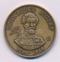 Bognár György (1944-) 1996. "MÉE Gyöngyösi Csoport - Aradi Vértanúk / Schweidel József 1796-1849" kétoldalas bronz emlékérem (42,5 mm) T:AU patina Adamo GS15