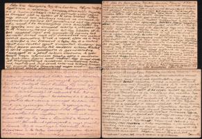 1949-1950 A Budapesti Országos Büntetőintézet (Kozma utcai börtön) rabjának levelezése, 8 db