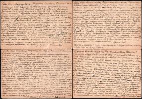 1949-1950 A Budapesti Országos Büntetőintézet (Kozma utcai börtön) rabjának levelezése, 8 db