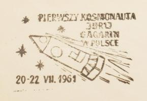 jurij Alekszejevics Gagarin (1934-1968) szovjet űrhajós autográf aláírása alkalmi borítékon, / Autog...