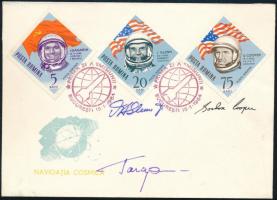 Jurij Alekszejevics Gagarin (1934-1968), szovjet és John Glenn (1921-2016), Gordon Cooper (1927-2004...