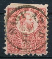 "NAGY-ATÁD" (felül ollóval vágva, sarokhiba / cut with scissors, missing corner)