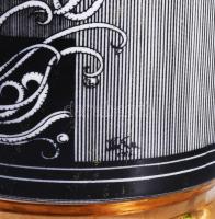 Hollóházi Szász Endre tervezte mintával díszített váza, jelzett, kis kopással, m: 25,5 cm